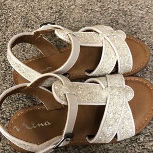 Nina white sandals